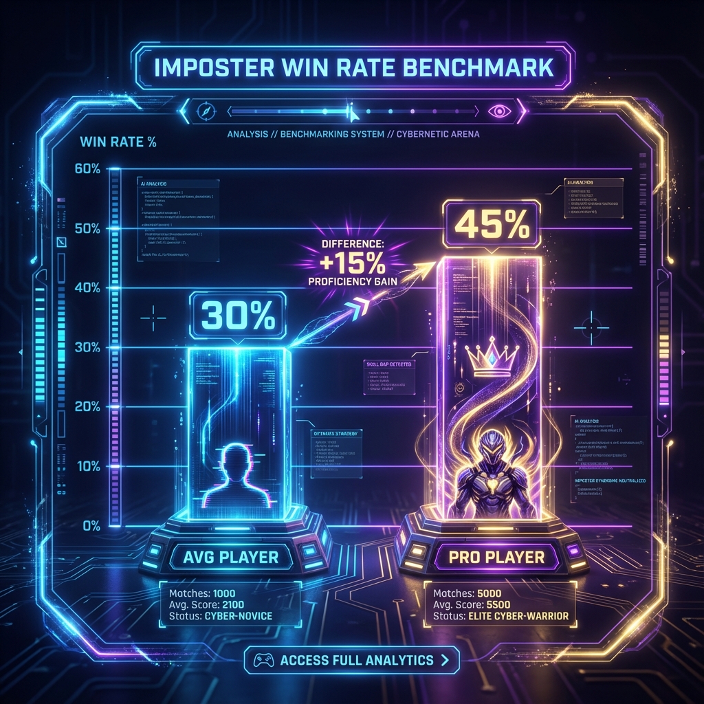 Imposter Win Rate Comparison Chart Imposter Win Rate Benchmark - Average vs Pro Stats